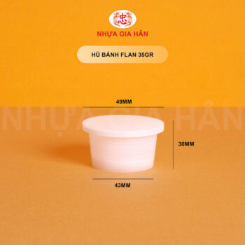 HŨ BÁNH FLAN NHỰA PP 35GR