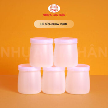HŨ SỮA CHUA NHỰA HDPE 150ML - Ảnh 2